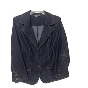 Dark Denim Blazer, by Addition Elle